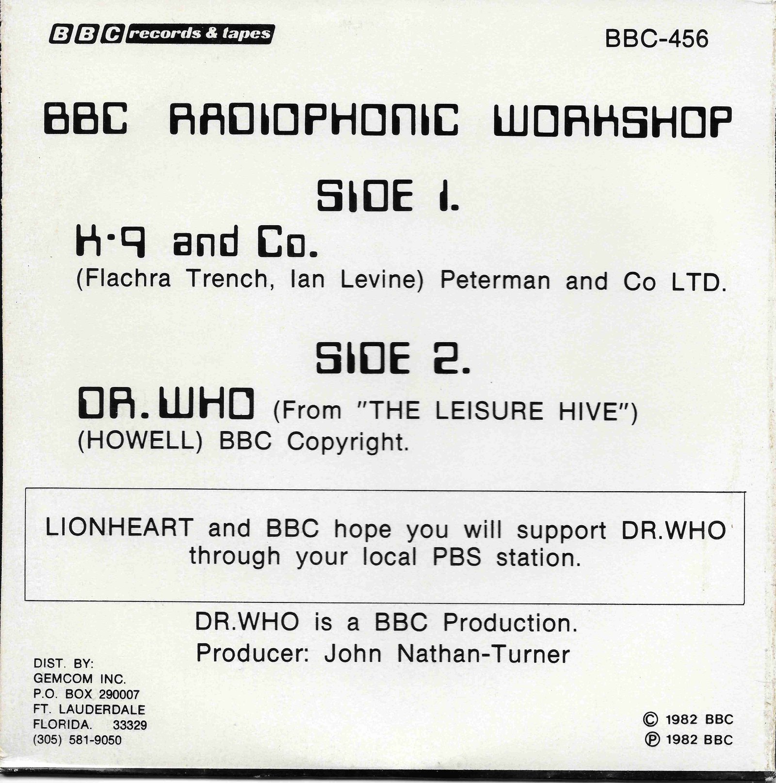 Back cover of BBC - 456